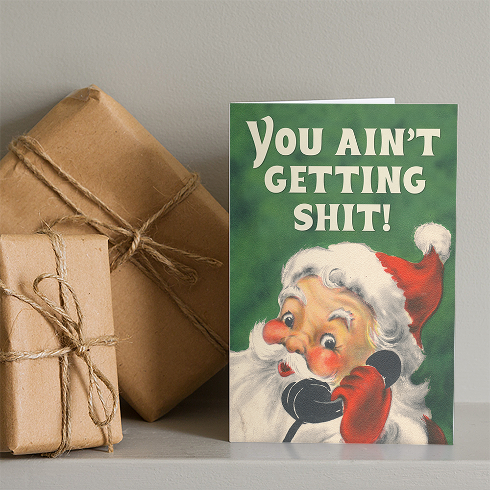 NOTHING – Cute, sassy Santa Claus Christmas cards and gifts for sale online – Christmas Countdown 2022!